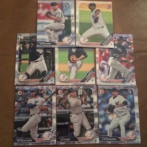 2019 New York Yankees Baseball Card Team Sets